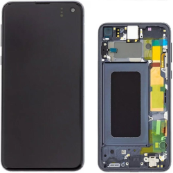 Display Service Pack Samsung G970F (Prism Black - Con frame)