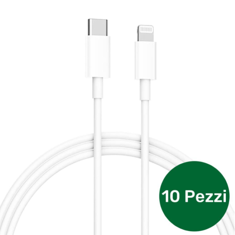 Cavo dati compatibile Multipack 10 (Bulk - Type-C/Lightning - 1M)