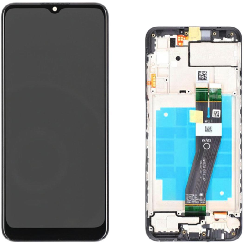 Display Service Pack Samsung A037G (Black - Con frame - Versione N)