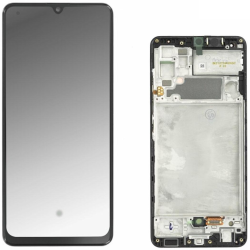 Display Service Pack Samsung A325F (Black - Con frame)