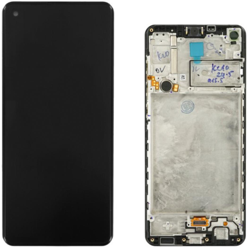 Display Service Pack Samsung A217F (Black - Con frame)