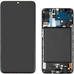 Display Service Pack Samsung A705F (Black - Con frame)