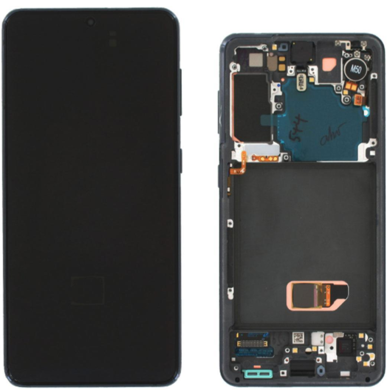 Display Service Pack Samsung G991B (Phantom Black - Con frame)