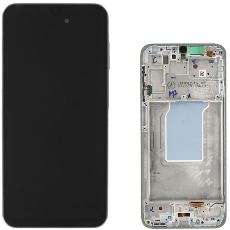 Display Service Pack Samsung A266B (White - Con frame)