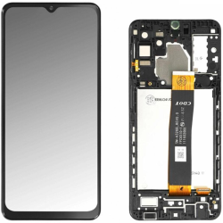 Display Service Pack Samsung A326B (Black - Con frame)