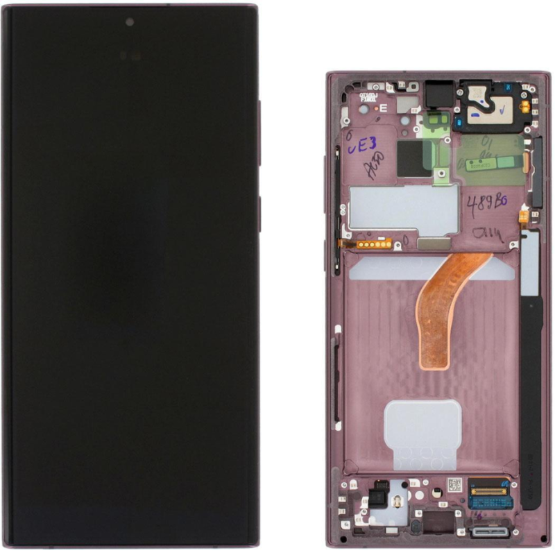 Display Service Pack Samsung S908B (Burgundy - Con frame)