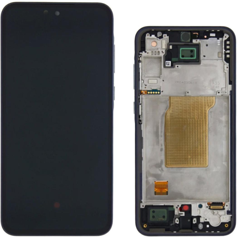 Display Service Pack Samsung A356B (Black - Con frame)