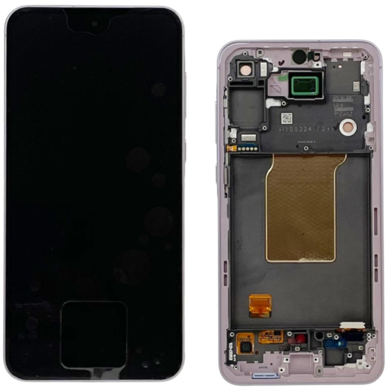 Display Service Pack Samsung A556B (Lavender Lilac - Con frame - Assem