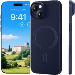 Custodia TPU Slim iPhone 15 (Blu - MagSafe)