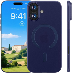 Custodia TPU Slim iPhone 16 (Blu - MagSafe)