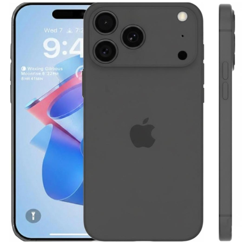 Custodia TPU Slim iPhone 17 Pro Max (Nero)