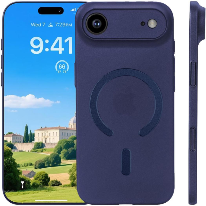 Custodia TPU Slim iPhone 17 Air (Blu - MagSafe)