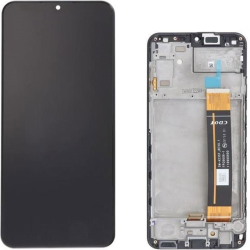 Display Service Pack Samsung A236B (Black - Con frame)