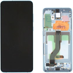 Display Service Pack Samsung G985F/G986B (Cloud Blue - Con frame - Sen