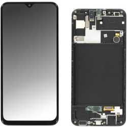 Display Service Pack Samsung A307F (Black - Con frame)