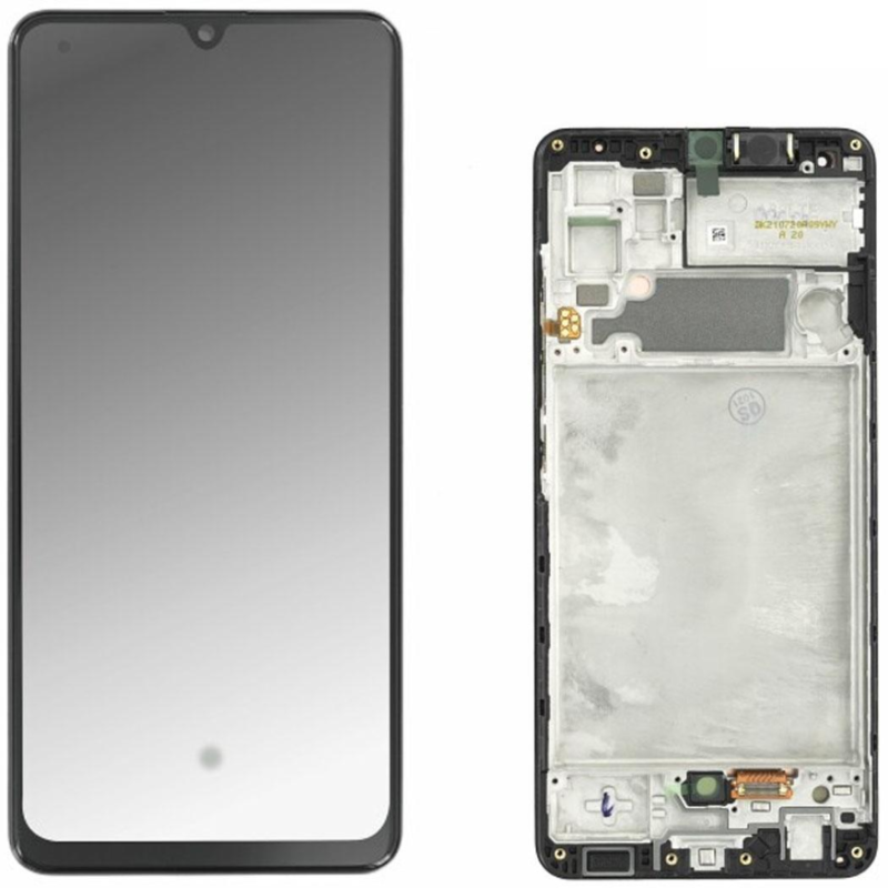 Display Service Pack Samsung A325F (Black - Con frame)