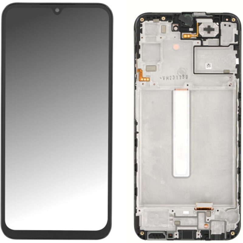 Display Service Pack Samsung A256F (Black - Con frame)