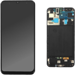 Display Service Pack Samsung A505F (Black - Con frame)