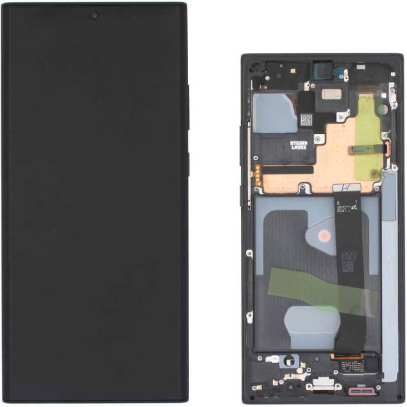 Display Service Pack Samsung N985F/N986F (Mystic Black - Con frame - S