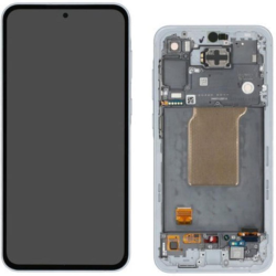 Display Service Pack Samsung A556B (Blue Ice - Con frame - Assembled)