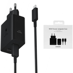 Kit Alimentatore per Samsung 50W + Cavo dati (Blister - 2x Type-C/Type