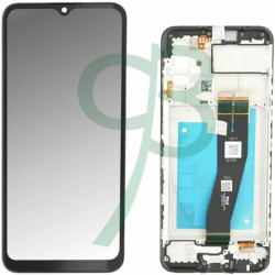 Display Service Pack Samsung A025G/M025 (Black - Con frame)