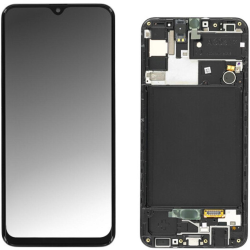 Display Service Pack Samsung A307F (Black - Con frame)