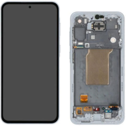 Display Service Pack Samsung A556B (Blue Ice - Con frame - Assembled)