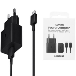 Kit Alimentatore per Samsung 15W + Cavo dati (Blister - Type-C/Type-C 