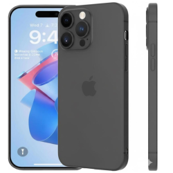 Custodia TPU Slim iPhone 15 Pro Max (Nero)