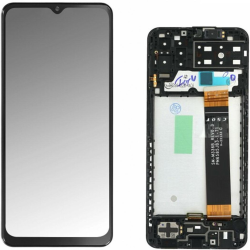 Display Service Pack Samsung A135F (Black - Con frame)