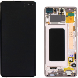 Display Service Pack Samsung G975F (Ceramic White - Con frame)