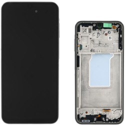 Display Service Pack Samsung A266F (Black - Con frame)