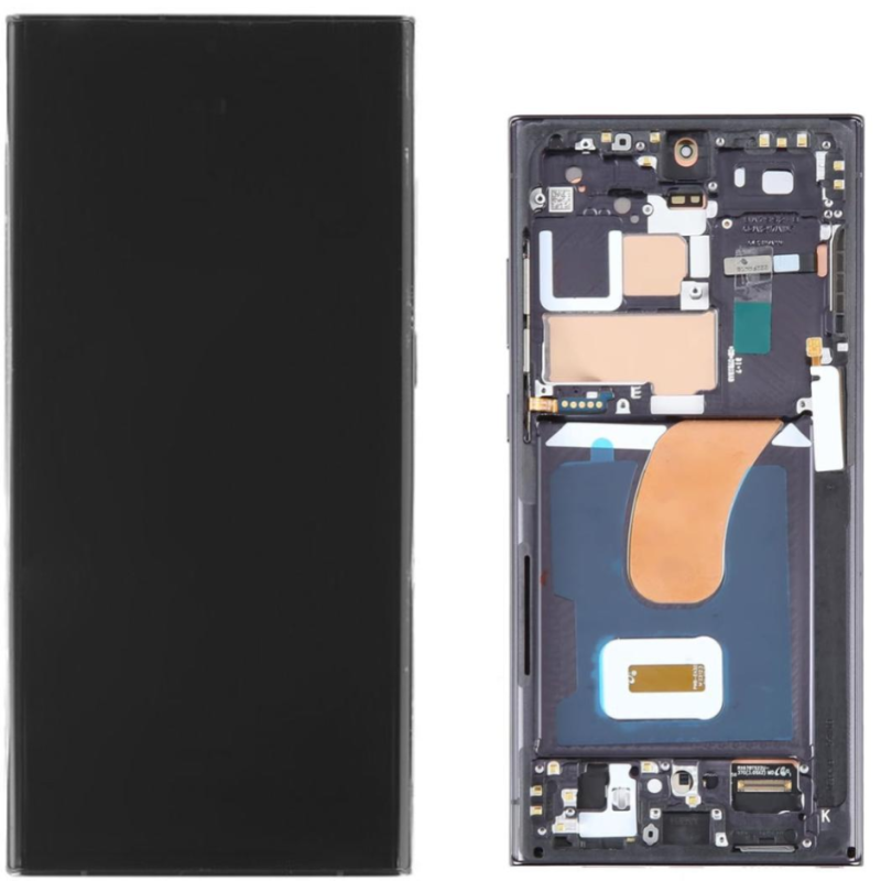 Display Service Pack Samsung S918B (Phantom Black - Con frame)