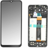 Display Service Pack Samsung A136B (Black - Con frame)