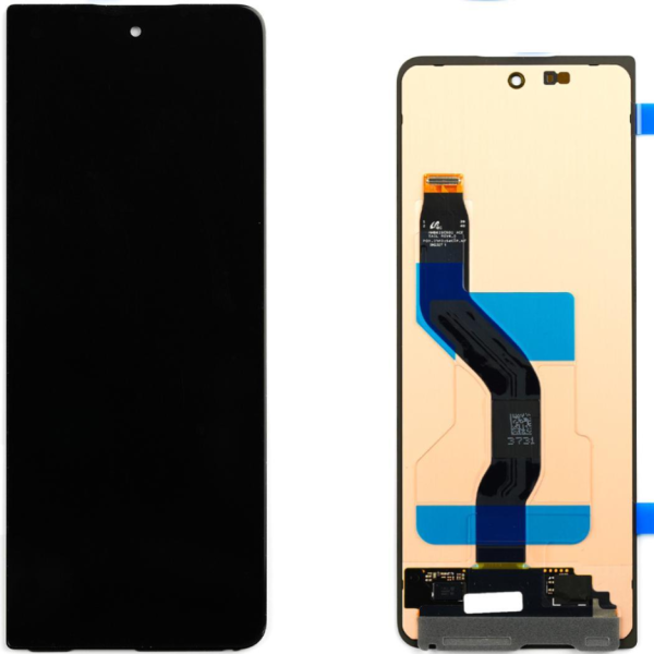 Display Service Pack Samsung F946B (Black - Con frame - Outer)