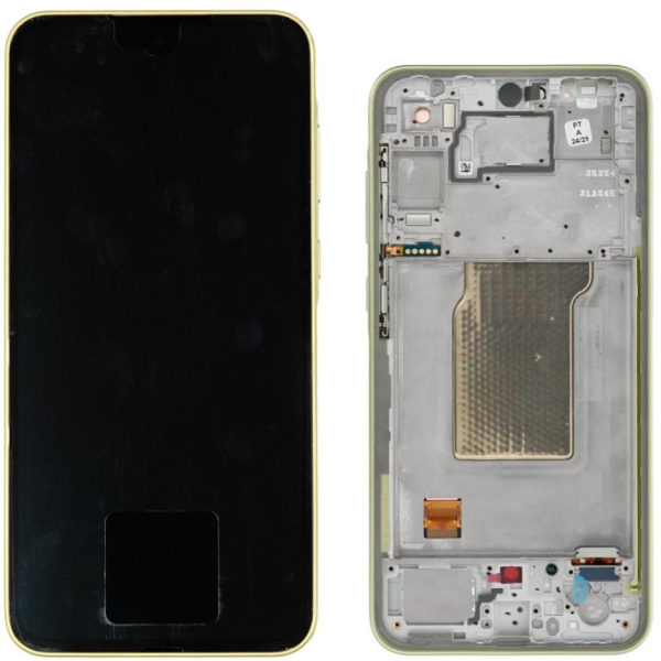 Display Service Pack Samsung A356B (Yellow Lemon - Con frame - Assembl