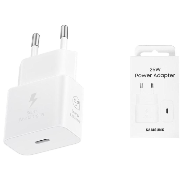 Alimentatore per Samsung 25W (Blister - Type C - Bianco)