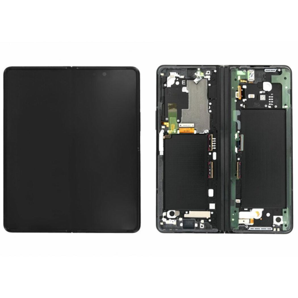Display Service Pack Samsung F926B (Phantom Black - Con frame - Inner)