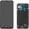 Display Service Pack Samsung A305F (Black - Con frame)