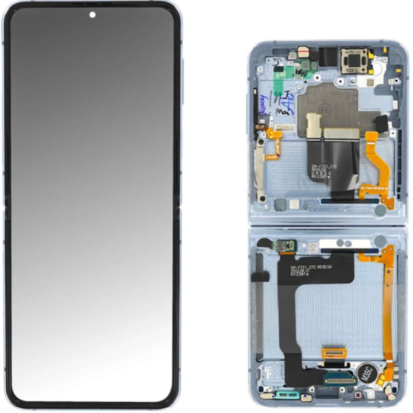 Display Service Pack Samsung F721B (Blue - Con frame - Inner)