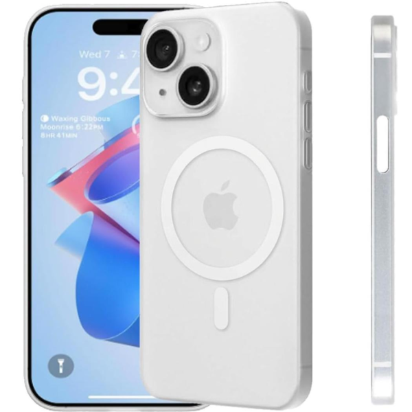 Custodia TPU Slim iPhone 15 (Trasparente - MagSafe)