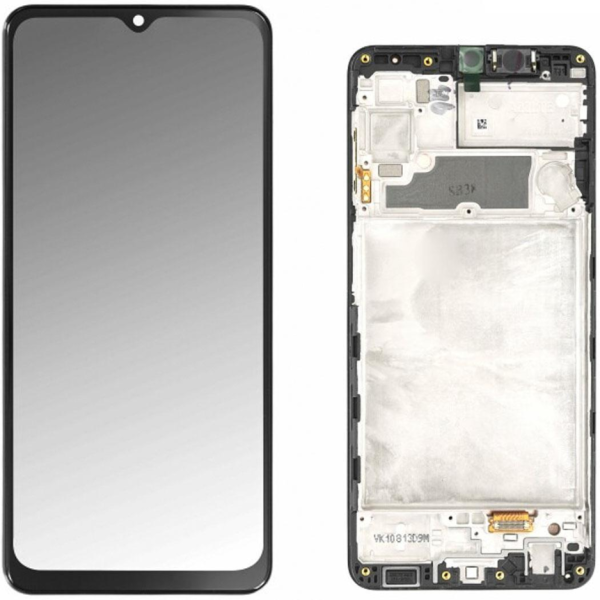 Display Service Pack Samsung A225F (Black - Con frame)