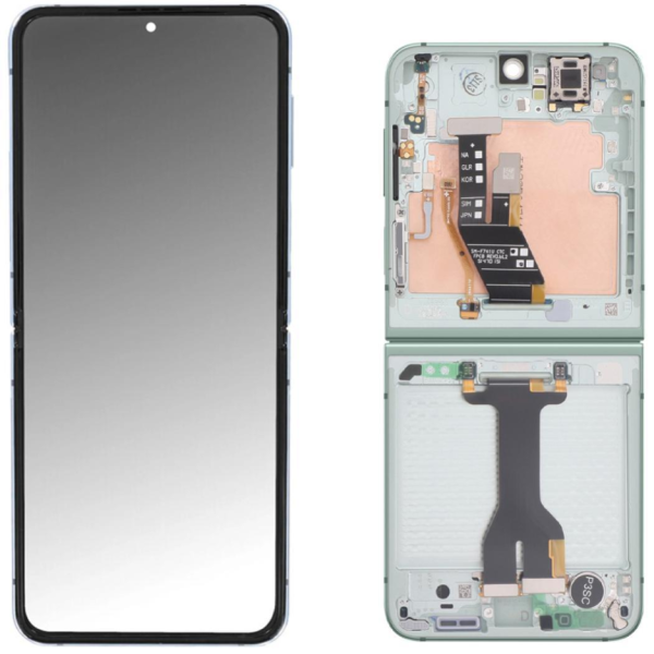 Display Service Pack Samsung F741B (Mint - Con frame - Inner)