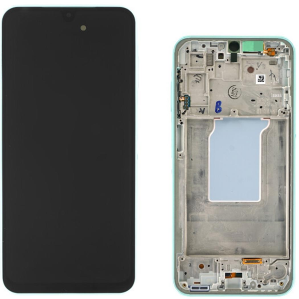 Display Service Pack Samsung A266B (Lime Green - Con frame)
