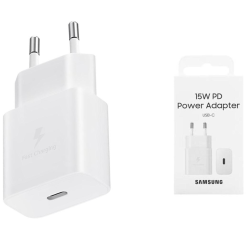 Alimentatore per Samsung 15W (Blister - Type-C - Bianco)