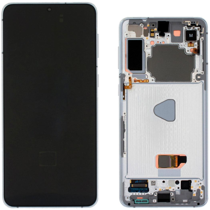 Display Service Pack Samsung G996B (Phantom Silver - Con frame)