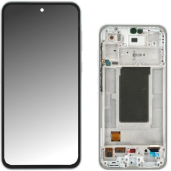 Display Service Pack Samsung A366B (White/Gray - Con frame)