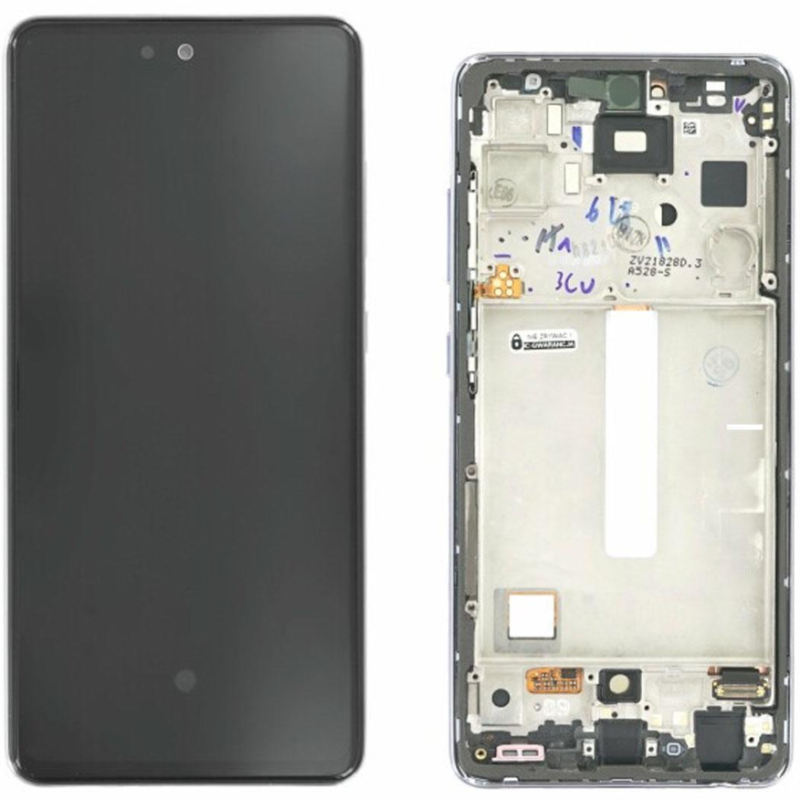 Display Service Pack Samsung A528B (Awesome White - Con frame)