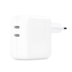 Alimentatore compatibile 35W (Blister - 2x Type-C/Type-C - Bianco)